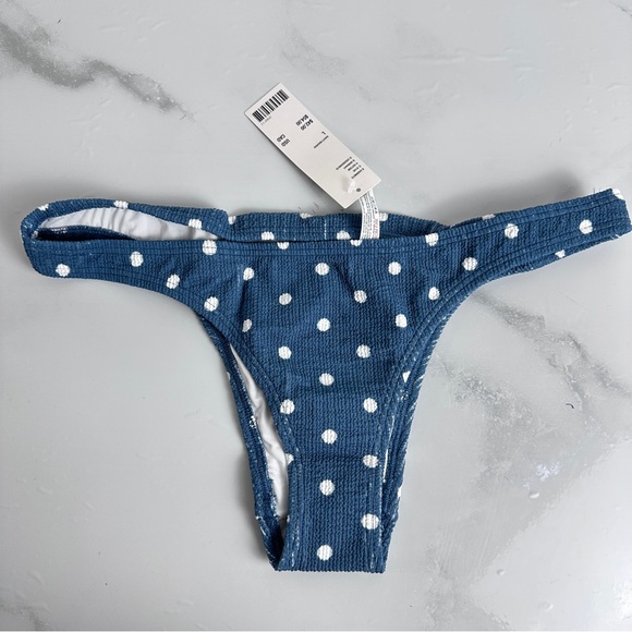 NWT Urban outfitters Out from under Polka Dot rucked back bikini bottom Size L - Picture 6 of 8